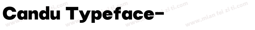 Candu Typeface字体转换
